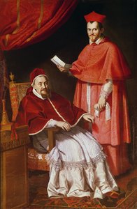 Portret van paus Gregorius XV en Ludovico Ludovisi